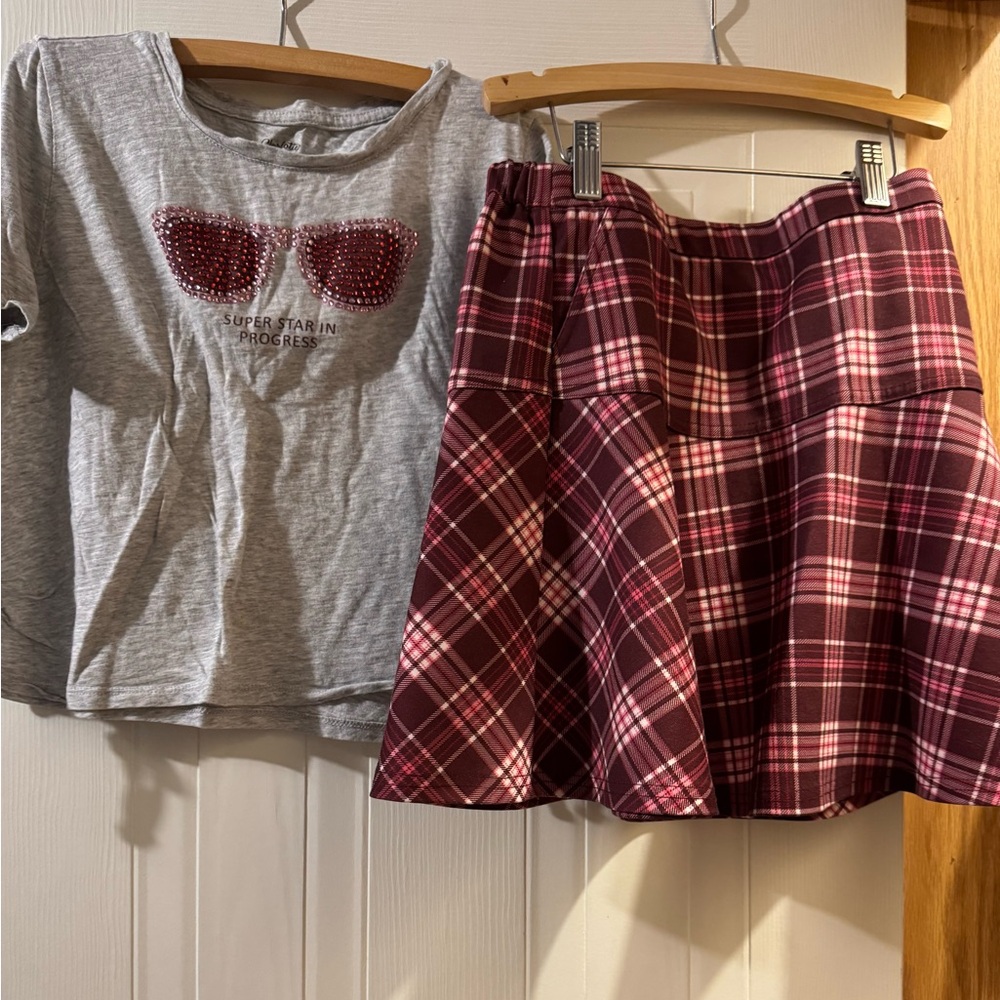 Cato Gray and Pink Kids Matching Set